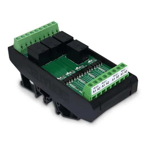 Rele Interface Acoplador Com 4 Contatos Rev. 220v Trilho Din Foto 1