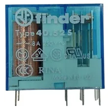 Relé Interface Finder Bobina 24vcc 2 Contatos Rev 8a 250vac Foto mini 2