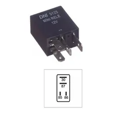 Rele Mini Auxiliar 12v 40a 4 Pinos Resistor Universal Carro Foto  mini 1