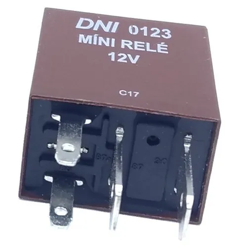 Rele Mini Auxiliar 12v Fiat Uno Vectra Gol Corsa Dni0123 Foto 1