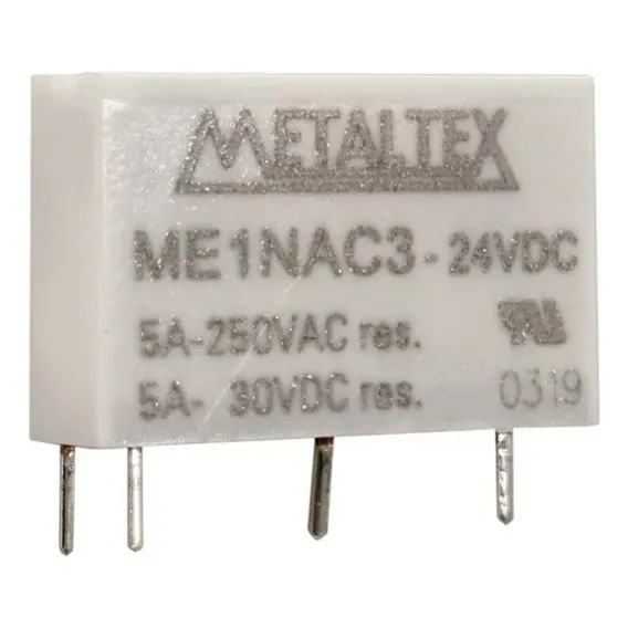 Relé Miniatura 5a 24vcc 1na Me1nac3 - Metaltex (i) Foto 1