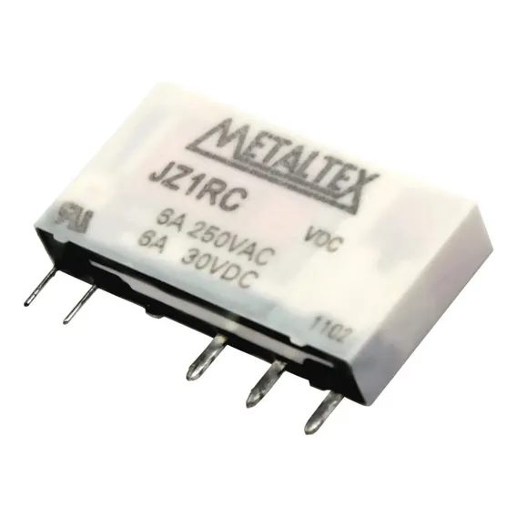 Relé Miniatura 6a 24vcc 1 Rev. Jz1rc3 - Metaltex Foto 1