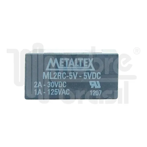 Rele Miniatura 8 Pinos 2a 30vdc / 1a 125vac 2rc Metaltex Foto 1