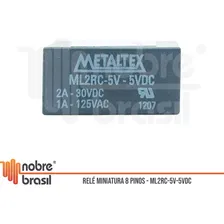 Rele Miniatura 8 Pinos 2a 30vdc / 1a 125vac 2rc Metaltex Foto mini 3