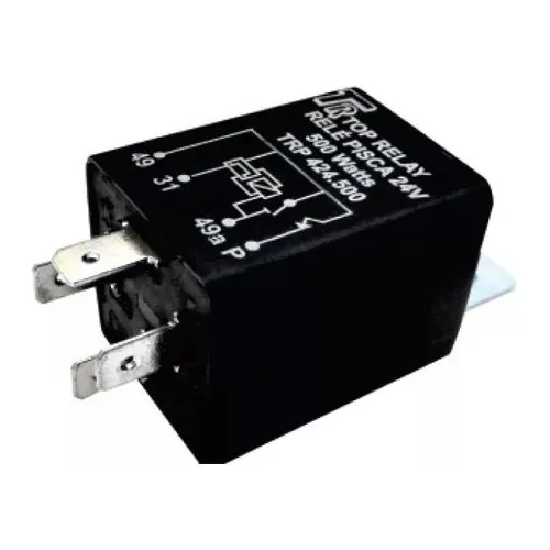 Relé Pisca 4 Terminais C/ Suporte De Fixação 24v 500w 424500 Foto 1