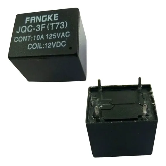 Rele Relay T73 Dc 12v 5 Terminais 10a 125v Foto 1