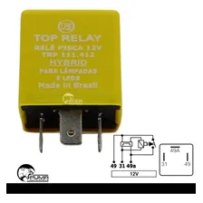 Rele Seta Pisca Led 12v HÃbrido Carro Moto Caminhao Leve Foto mini 2