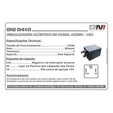 Relé Sinalizador Acústico Farol Aceso Vw Ford Gm - Dni0410 Foto mini  3