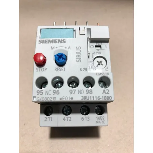 Rele Sobrecarga Termico Ajuste 1,4-2a Siemens 3ru1116-1bb0 Foto 1