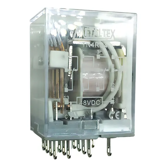 Relé Subminiatura 14 Pinos Tn4rc4 - 48vdc Metaltex Foto 1