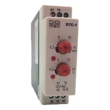 Rele Tempo Eletrônico Cíclico 15 Min / 15 Hora Dtc-1 Digimec Foto mini 1