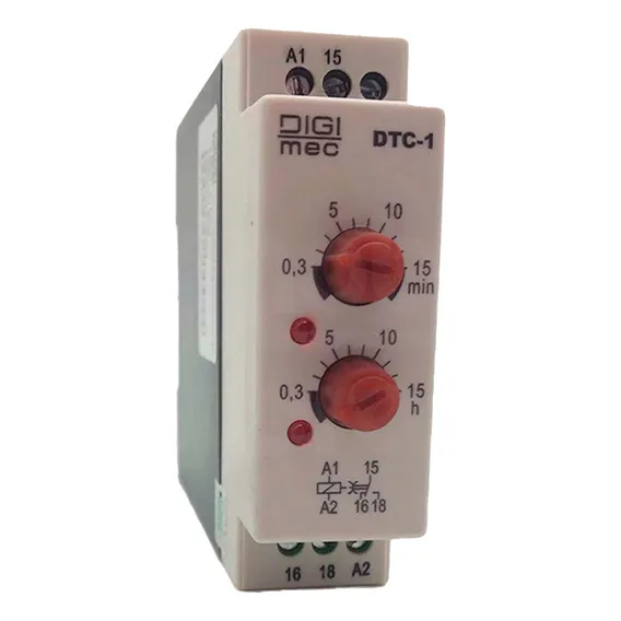Rele Tempo Eletrônico Cíclico 15 Min / 15 Hora Dtc-1 Digimec Foto 1