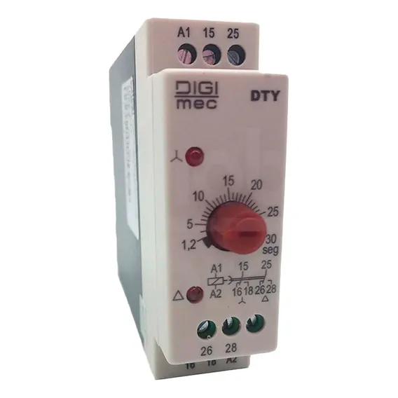 Rele Tempo P/ Partida Estrela Triangulo Dty 30 Seg - Digimec Foto 1
