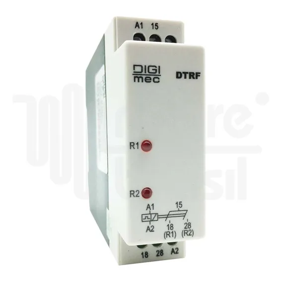 Rele Tempo P/ Reversão De Motores Dtrf 30-3 Seg - Digimec Foto 1