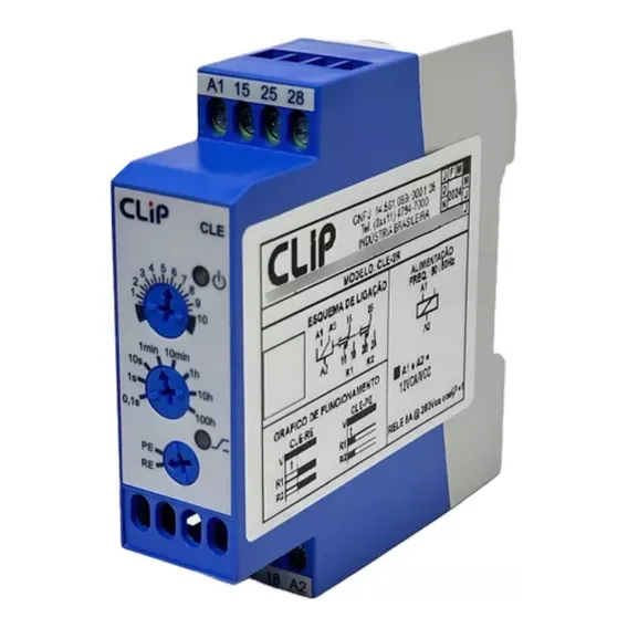 Relé Temporizador Clip Cle-2r Retardo/pulso Energização 12v Foto 1
