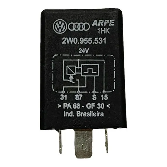 Rele Temporizador Limpador Parabrisa - 24v 2w0955531 Volks Foto 1