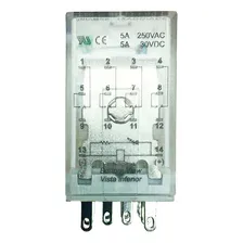 Rele Tna4rc2 Contatos 4 Rev 5amperes 12vcc Metaltex Foto mini 3