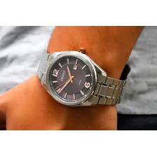 Relgoio Orient Masculino Social Classico - Mtss1095 M2sx Cor da correia Prata Cor do bisel Prata Cor do fundo Preto Foto mini  3