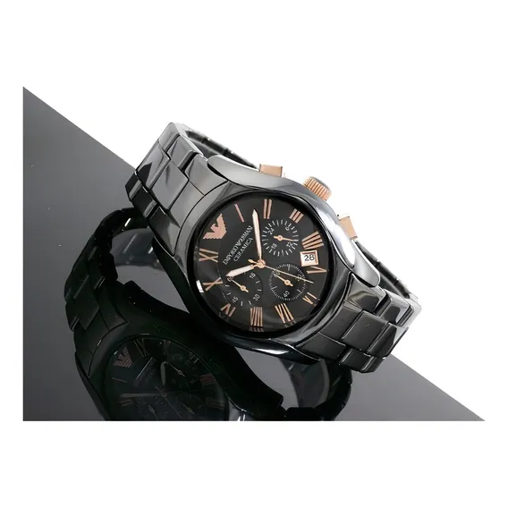 Relogio Armani Ar1410 Cronografo Eua Original Ceramica Cor da correia Preto Cor do bisel Preto Cor do fundo Foto 1