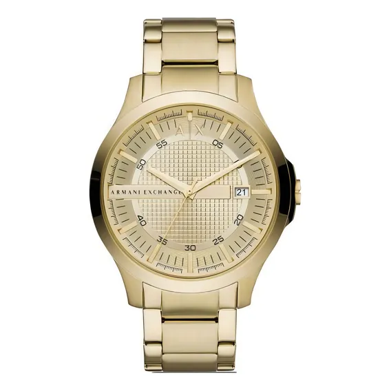 Relogio Armani Exchange Red Dourado Fundo Dourado Foto 1