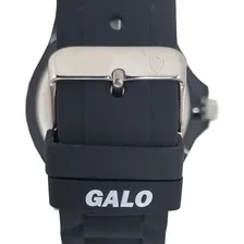 Rel贸gio Atl茅tico Mineiro Galo Masculino Borracha Preto Galo-001-4 Fundo Branco Foto mini 4