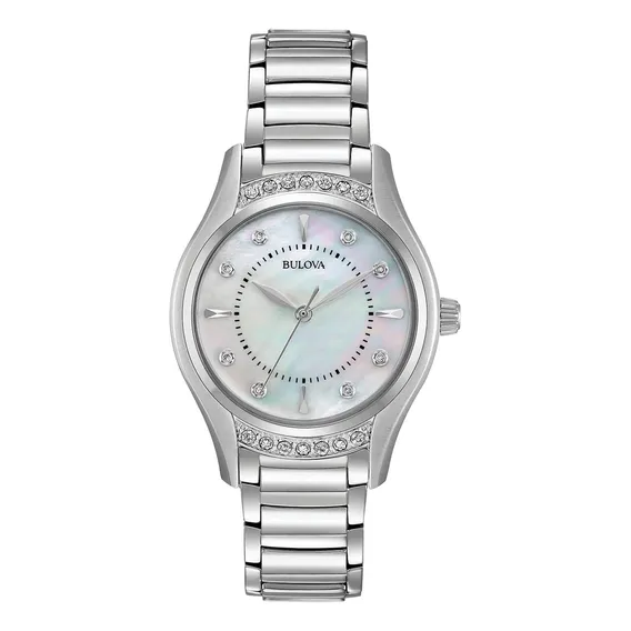 Rel贸gio Bulova Feminino Diamond Quartz 96R216 Foto 1