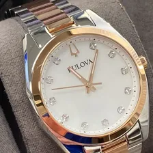 Rel贸gio Bulova Feminino Surveyor Diamond 98p207 Foto mini 3