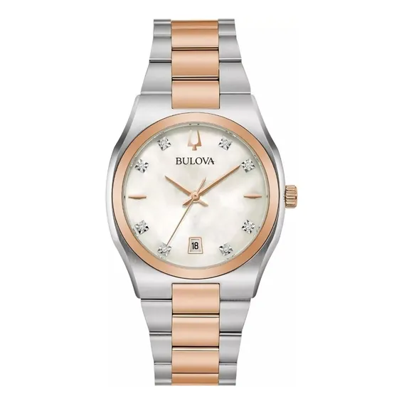Rel贸gio Bulova Feminino Surveyor Diamond 98p207 Foto 1