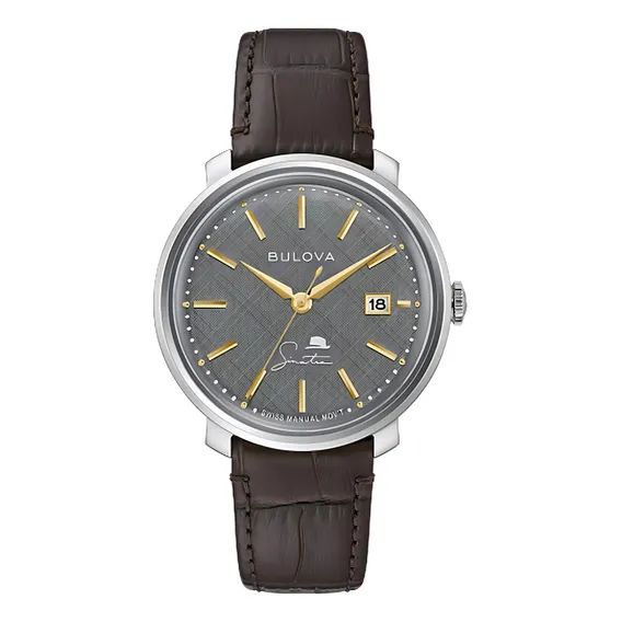 Relógio Bulova Frank Sinatra Swiss Made Corda Manual 96b345 Foto 1