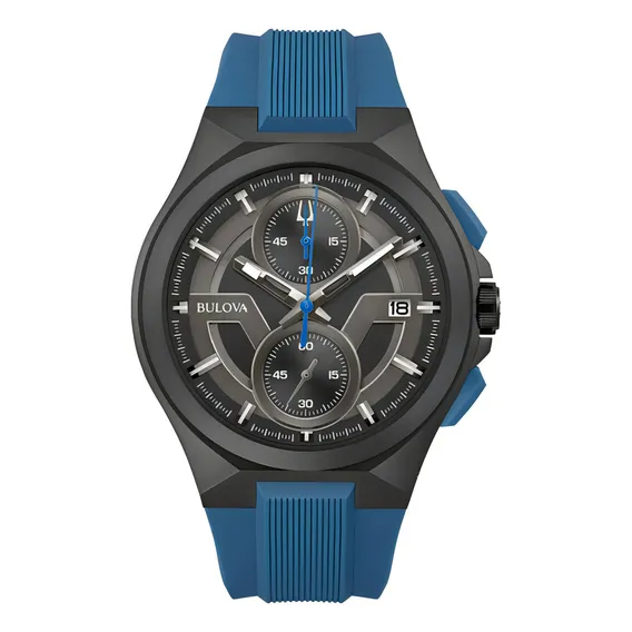 Relógio Bulova Maquina Azul 98b380 Foto 1