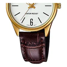 Relógio Casio Feminino Analógico Dourado Ltp-v005gl-7budf Foto mini  2