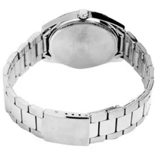 Relogio Casio Feminino Ltp-v002d 2bu Prata Aço Analogico Cor Do Fundo Azul Foto mini 3