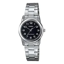 Relógio Casio Feminino Prata Ltp-v001d-1budf Foto  mini 1