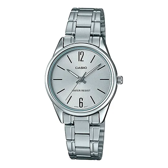 Relógio Casio Feminino Prata Ltp-v005d-7budf Foto 1