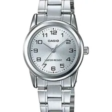 Relógio Casio Feminino Prateado Ltp-v001d-7budf Foto  mini 1