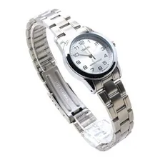 Relógio Casio Feminino Prateado Ltp-v001d-7budf Foto mini  2
