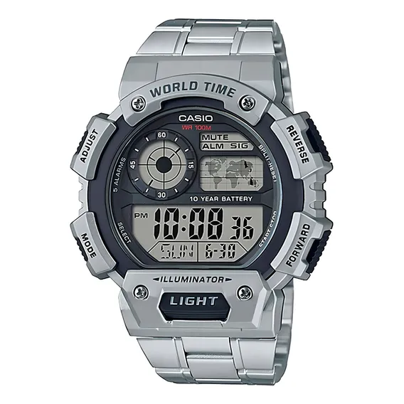 Relógio Casio Masculino Ae-1400whd-1avdf Sport World Map Foto 1