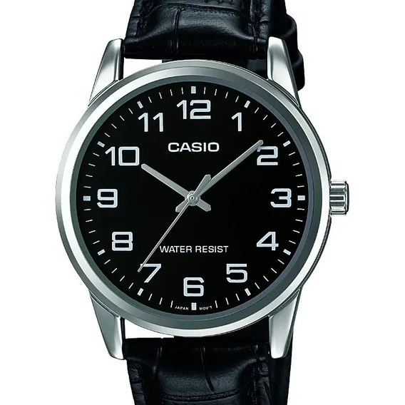 Rel贸gio Casio Masculino Collection Couro Mtp-v001l-1budf-br Foto 1