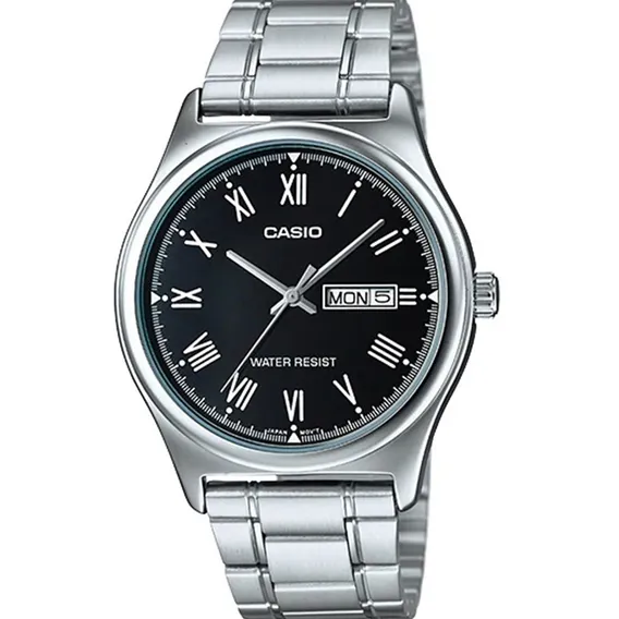 Rel贸gio Casio Masculino Collection Mtp-v006d-1budf Cor da correia Prateado Foto 1