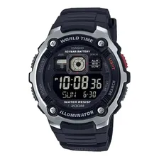 Relógio Casio Masculino Digital Hora Mundial Ae-2000w-1bvdf Foto  mini 1