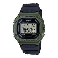 Relógio Casio Masculino Digital Illuminator W-218h-3avdf Correia Preta Foto  mini 1