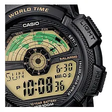 Rel贸gio Casio Masculino World Time Ae1100w-1bvdf Foto mini 2