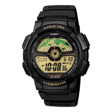 Rel贸gio Casio Masculino World Time Ae1100w-1bvdf Foto mini 1