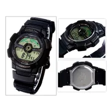 Relógio Casio Masculino World Time Preto - Ae-1100w-1bvdf-sc Foto mini  3