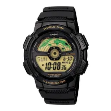 Relógio Casio Masculino World Time Preto - Ae-1100w-1bvdf-sc Foto mini  2