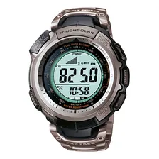Rel贸gio Casio - Pro Trek - Prg-110t-7vdr Cor da correia Cinza Cor do bisel Prata Cor do fundo Branco Foto mini 1