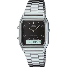 Relógio Casio Unissex Vintage Prata Aq-230a-1dmq Foto  mini 1