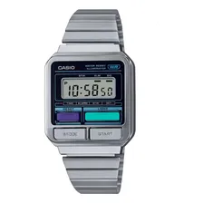 Rel贸gio Casio Vintage Masculino Digital Prata A120we-1adf Foto mini 1