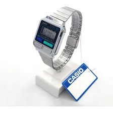 Rel贸gio Casio Vintage Masculino Digital Prata A120we-1adf Foto mini 3