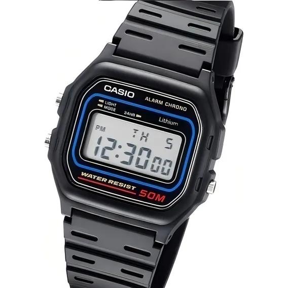 Relógio Casio W-59 retrô clássico vintage 50m Wr Digital W59 Foto 1